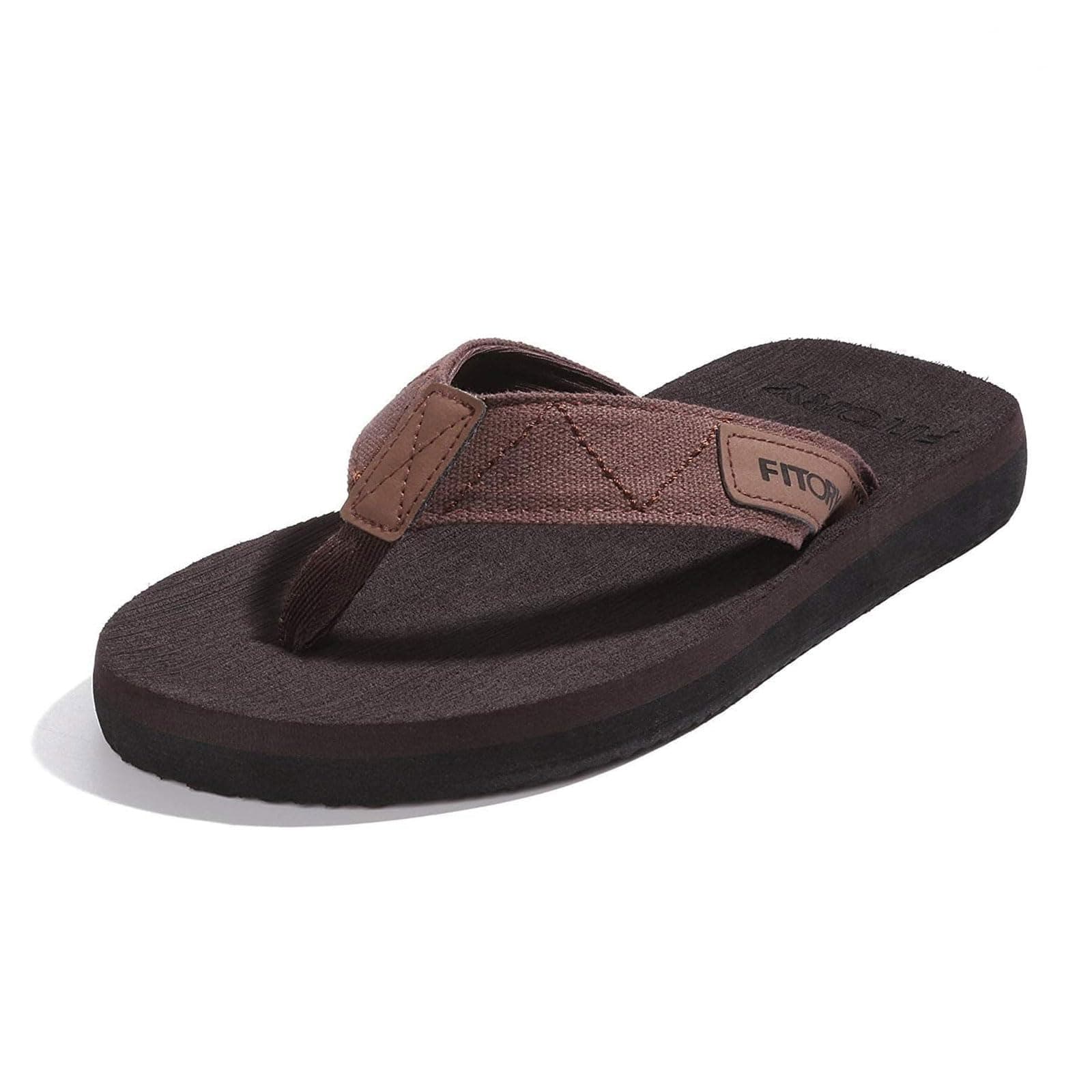 FITORY Herren Flip Flops Beach Sandalen Surfen Zehentrenner Sommerschuhe Gr.39-48 48 EU Braun