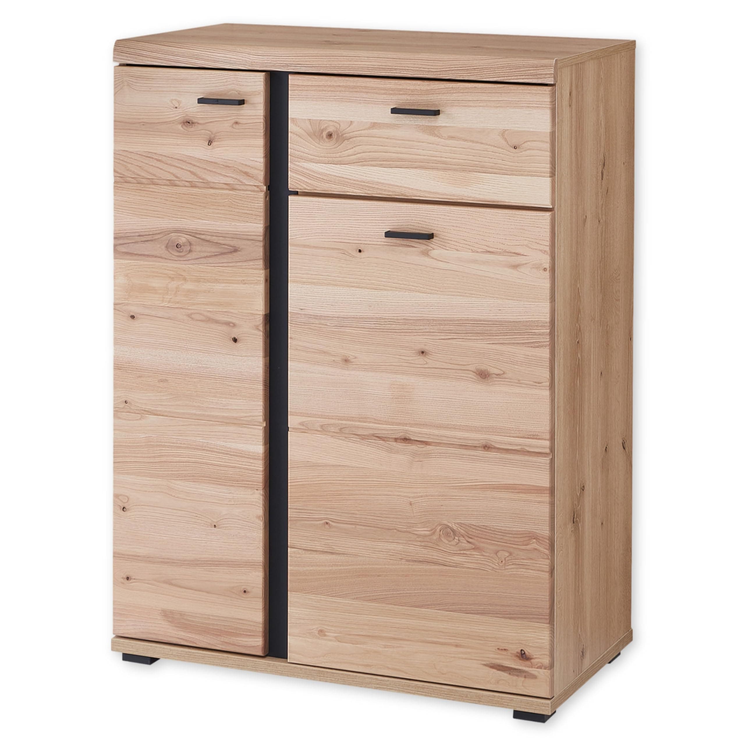 SONOS Schuhschrank in Altesche massiv, Old Artisan Oak Optik FSC-zertifiziert - Modernes Schuhregal mit viel Stauraum für Ihre Schuhe - 80 x 107 x 40 cm (B/H/T)