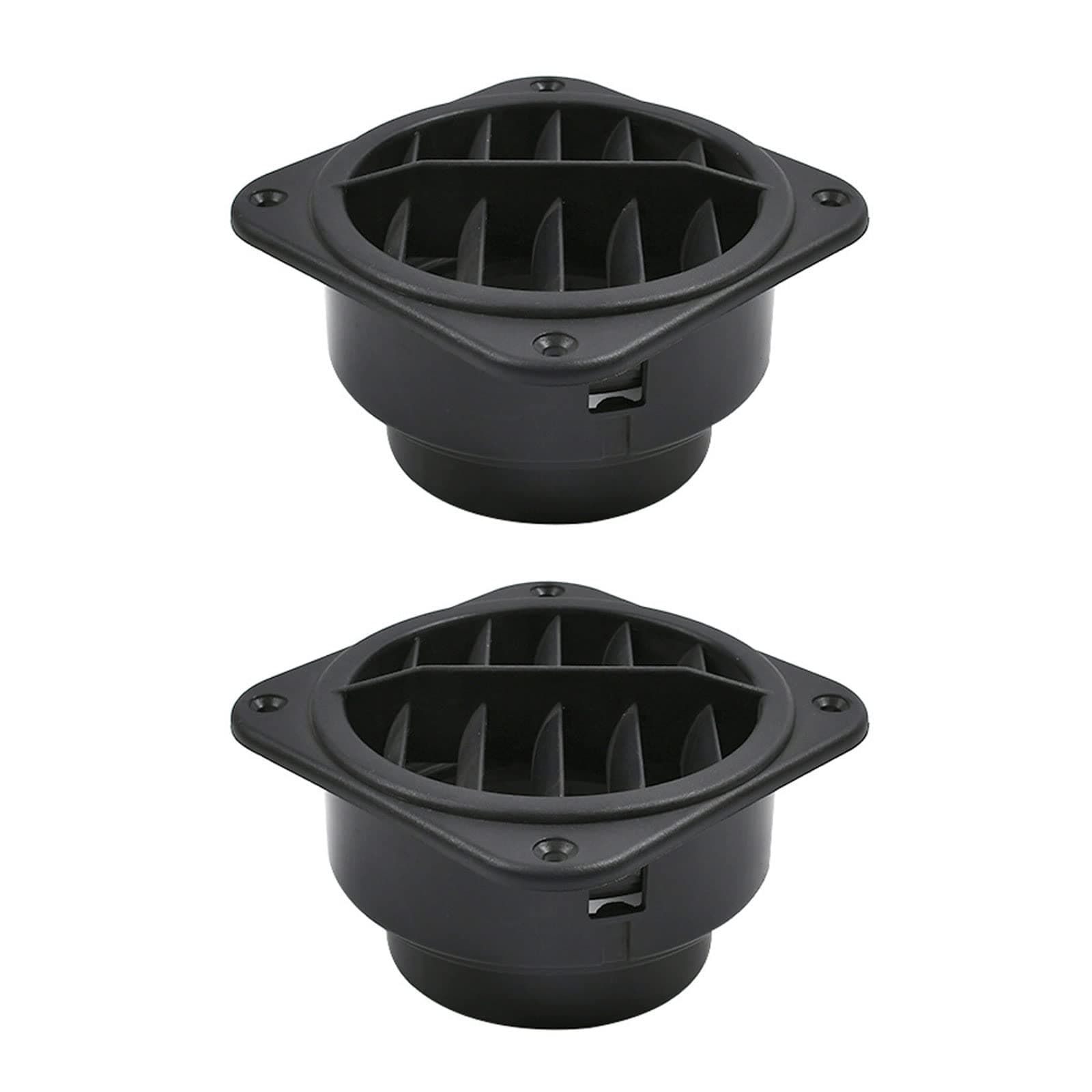 Carkio Warmluftauslass 75mm Auto Heizungsschlauch Rohrleitung Warmluftauslass Auto Standheizung Klimaanlage Lenkung 360 Grad drehbar,2er Pack