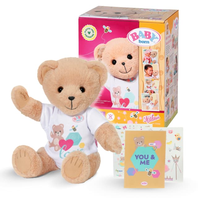 BABY born® Plüschtier BÄR in weiß (30cm) Weiß Single