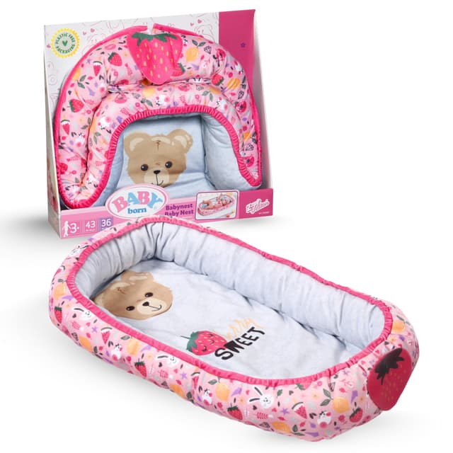 BABY born Baby Nest für 36 cm und 43 cm Puppen, 835821 Zapf Creation, Rosa