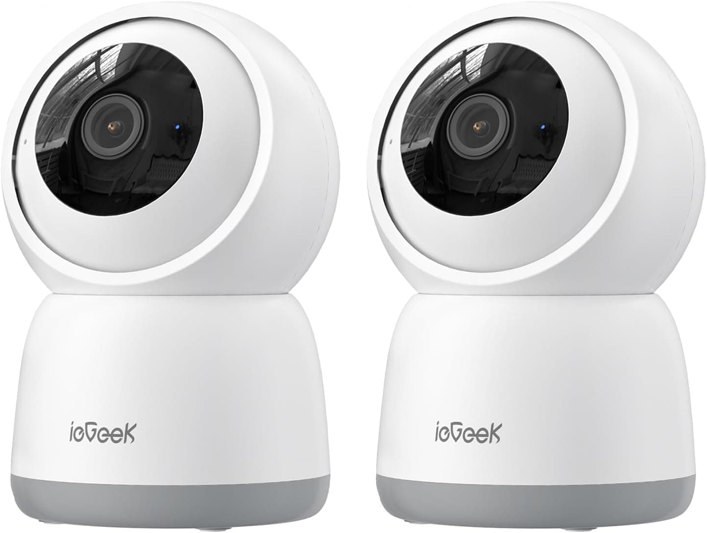 ieGeek 5MP Überwachungskamera Innen,Katzen Hunde Kamera,2.4G/5GHz WLAN Kamera,Babyphone mit Kamera,15M Nachtsicht,Bewegungserkennung,Auto Tracking,One Touch Patrol,2-Wege-Audio,Alexa (Weiße2)