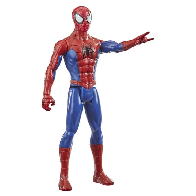 Marvel Titan Hero Serie Spider-Man Action-Figur, 30 cm große Superhelden, mit beweglichen Gliedmaßen, kompaktibel mit Anderen Spider-Man Spielzeugen, für Kinder ab 5 Jahren Spider-Man Einzeln