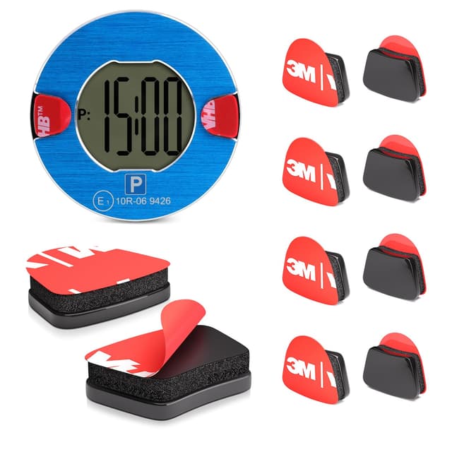 FIXCHORD 3M VHB 5952 8 Stück Ersatz Klebepads Kompatibel mit OOONO PARK P-DISC NO1, NO2, NO3, CO-DRIVER NO2, Klebepad für elektronische Parkscheiben, Parkuhrpad für Windschutzscheiben