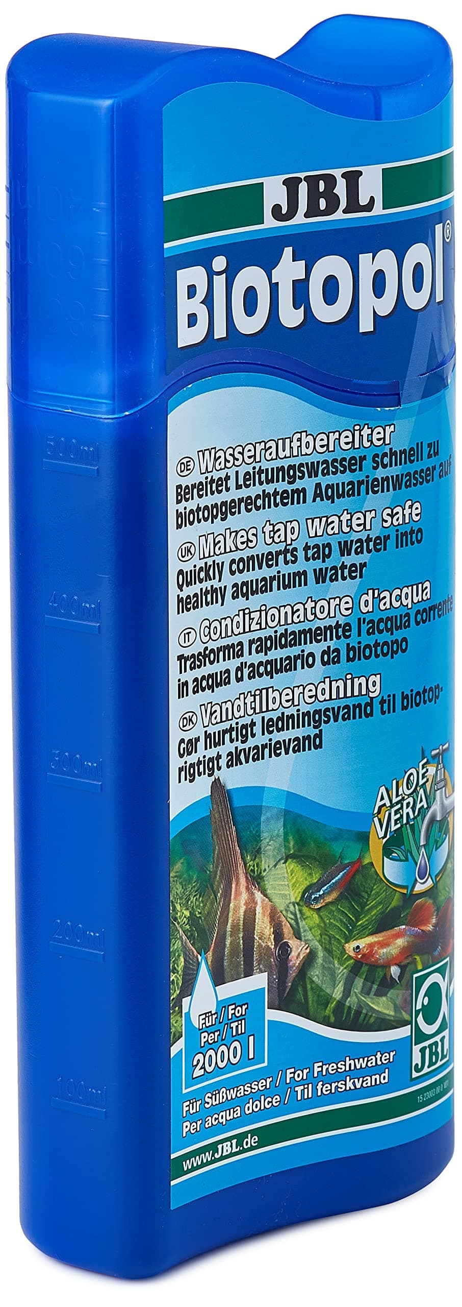 JBL Wasseraufbereiter für Süßwasser Aquarien, 500 ml, Biotopol 23003 500 ml (1er Pack) Für alle Aquarien