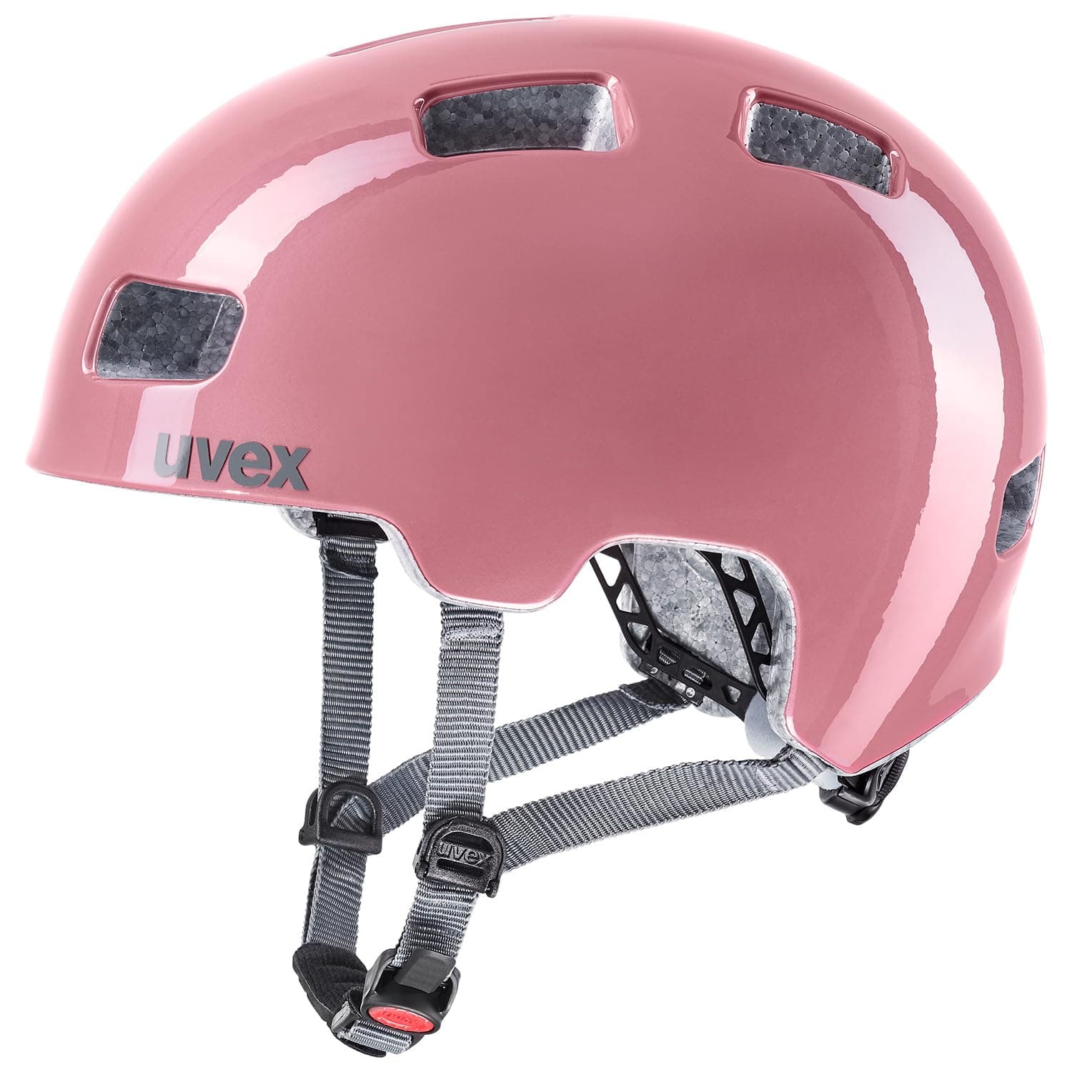 uvex hlmt 4 - Leichter Fahrradhelm für Kinder - individuelle Größenanpassung - waschbare Innenausstattung Gen 2 rosé - grey 51-55 cm