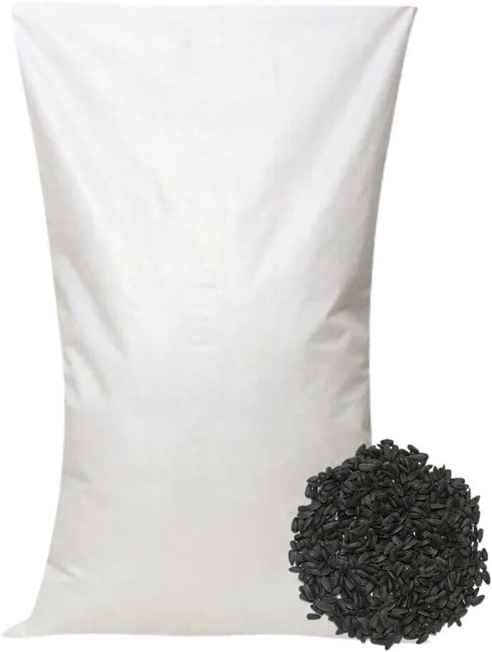 Sonnenblumenkerne Schwarz Vogelfutter Ganzjahresvogelfutter Vögel (25KG, 25000, Gramm)