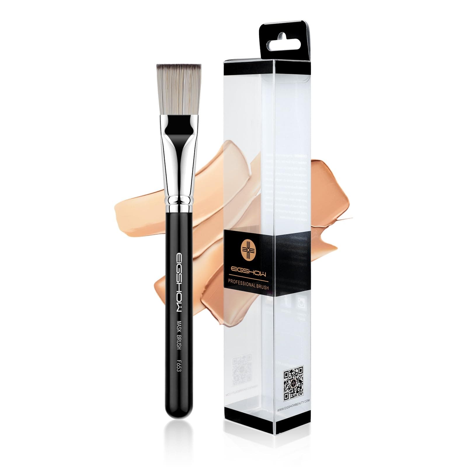 Maskenpinsel, EIGSHOW Gesichtsmaskenpinsel, Premium weiche Gesichtsmaske, Kosmetikpinsel Werkzeuge für Körperlotion, Schlamm, Lehm, Kohle, heilerde maskenpinsel gesicht(F653 Grau) F653G