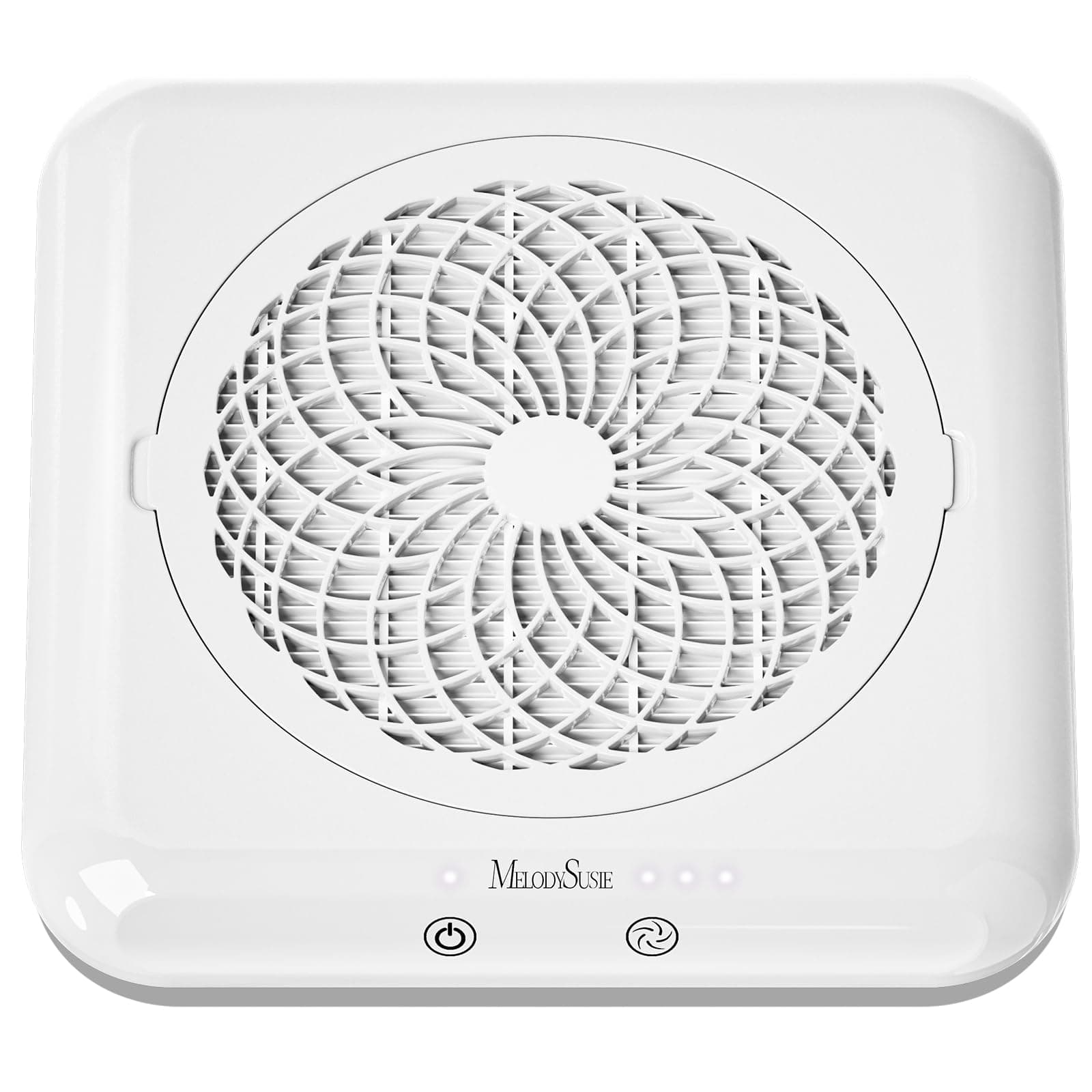 MelodySusie Professioneller Nagelstaubsauger 4500 U/MIN Starker Vakuum Ventilator Staubabsaugung für Nägel Elektrischer Staubabsauger für Acryl-Gel-Nagelpolitur, Geräuscharm, Nagelsalon, SProF (Weiß)