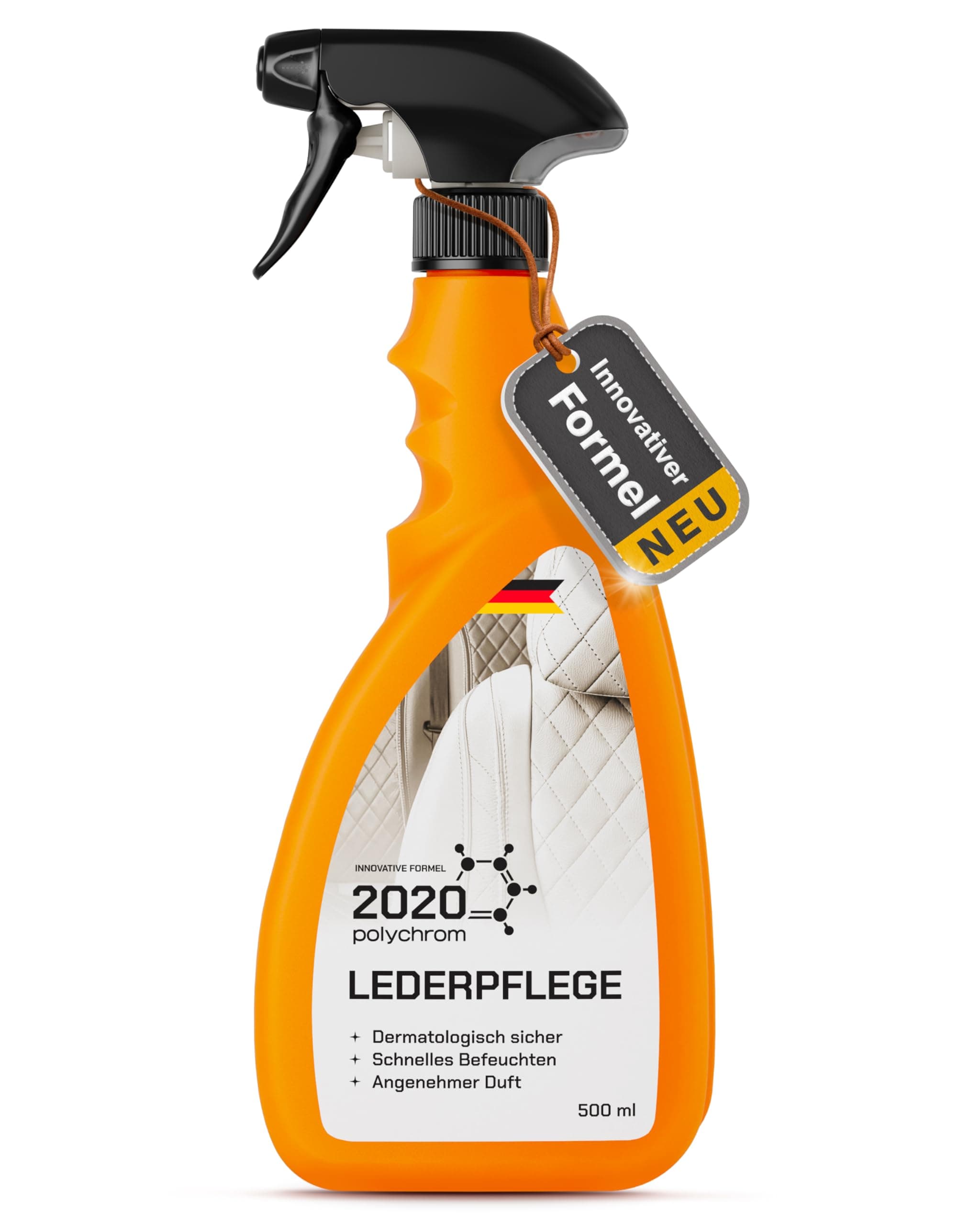 2020 Polychrom Lederpflege Conditioner 500ml – Intensive Auto Lederpflege für Glattleder & Kunstleder in Autos, Motorrädern, Booten & Flugzeugen