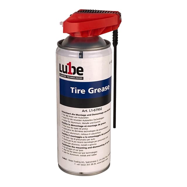 Lube1 Tire Grease Reifenfett 400 ml I Reifenmontagepaste für die einfache Montage & Demontage von Autoreifen I Montagefett für alle Arten von Reifen