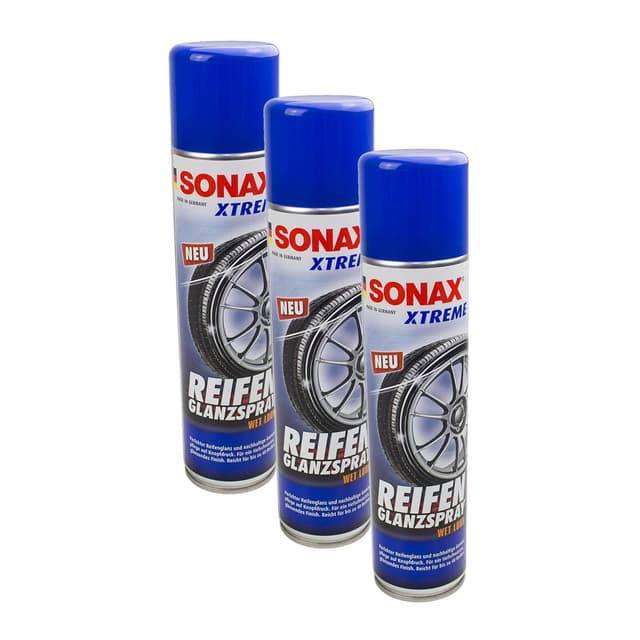 SONAX 3X 02353000 Xtreme ReifenGlanzSpray Wet Look Reifenspray 400ml
