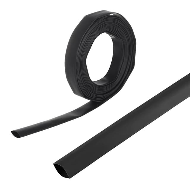 Maclean MCTV-535 Schrumpfschlauch Kabelschutz Kabel Schutz Schlauch Heat Shrink Tube 5m Schwarz (2:1 12mm, 1) 2:1 12mm 1