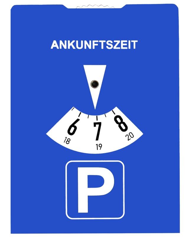 RAGHandel24 Parkscheibe StVO-konform mit Benzinrechner – Robuste Parkuhr aus Karton | Kompakt 15x11 cm | Umweltfreundlich & langlebig | Für Auto, Wohnmobil & LKW | Made in Germany