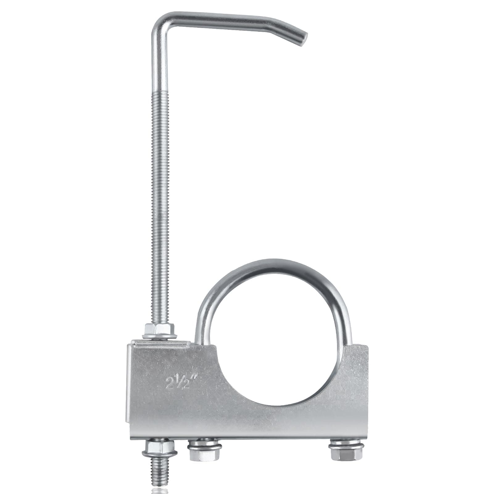 SPEEDWOX 2.5 Zoll Universal Auspuffschelle Auspuffschelle mit Aufhänger Endschalldämpferaufhänger Universal Auspuffaufhänger Auspuffanlage Aufhänger passend für 2.5“ Auspuffrohr für PKW LKW