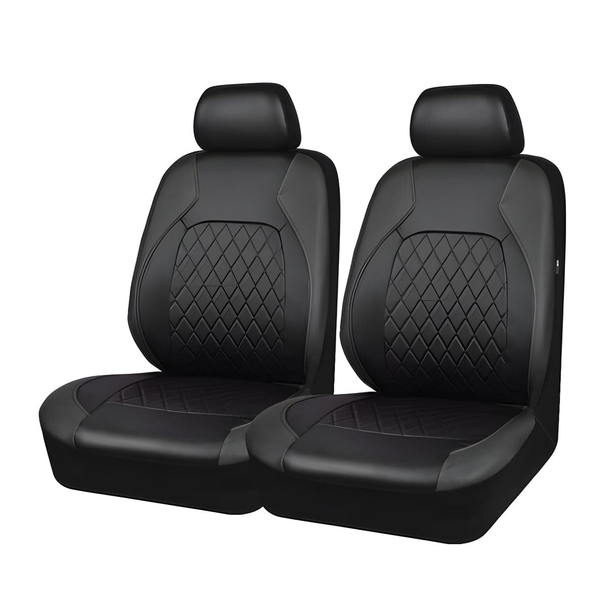 CGEAMDY 2 Stück Autositzbezüge Kompletter Satz, Autositzbezüge Kompletter Satz Leder Full Wrap Wasserdicht, Auto-Sitzbezüge Vordersitze Für Den Meisten Limousinen SUV