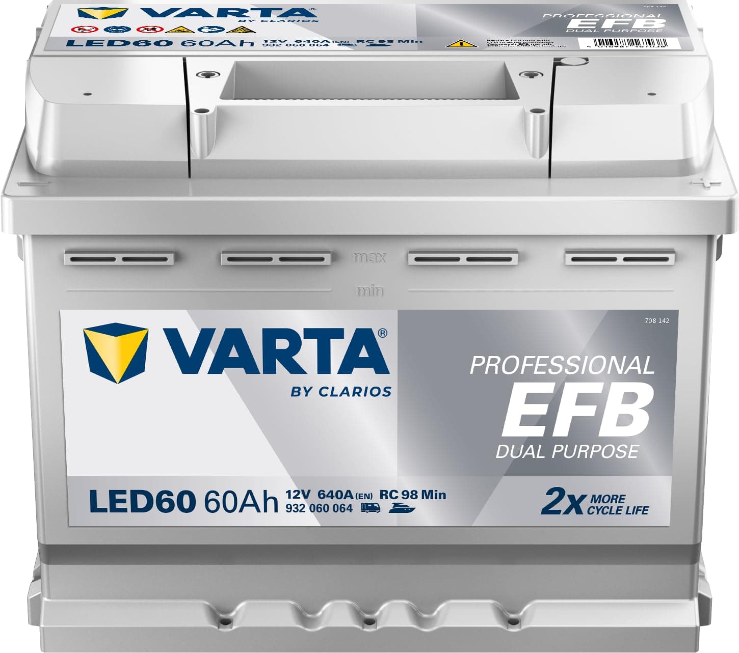 Batterie Varta Professional Dual Purpose EFB LED 60 12V 60AH 680 AMPS