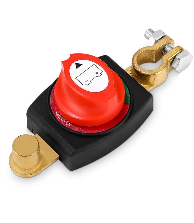 Batteriehauptschalter, Auto Batterie Trennschalter 12V-48V, Batterieschalter Hauptschalter, Trennschalter Wasserdicht, für Auto Motorrad Marine Boat Caravan Bus Boot Reisen