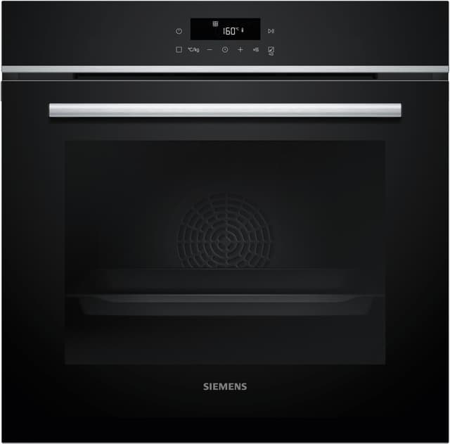 Siemens HB572ABS3, iQ300, Einbau-Backofen 60 x 60 cm, Air Fry, activeClean Pyrolyse Selbstreinung, LED-Touchbedienung, 3D Heißluft, Schnellaufheizung, cookControl10 Automatikprogramme, Edelstahl IQ300 AirFry mode
