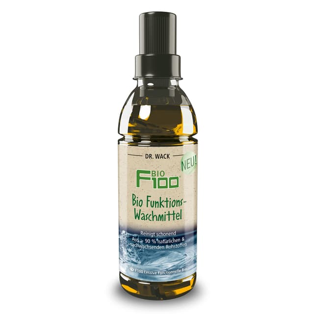 Dr. Wack - F100 Bio Funktions-Waschmittel 300ml I Flüssig-Waschmittel für Fahrradbekleidung aIler Art I Hochwertiger Geruchsentferner Made in Germany