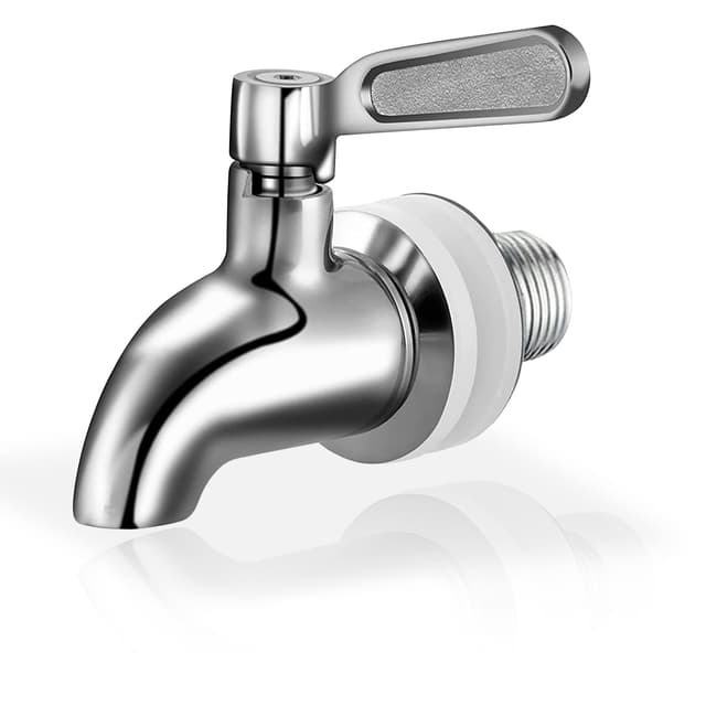 Kyraton Edelstahl Getränkespender Zapfhahn ersatzzapfen, Wasserspender Ersatzzapfen, Wasserspender Ersatz Zapfhahn Ersatz Wasserhahn geeignet für kalte und heiße Getränke Kaffee 1.1 Packung