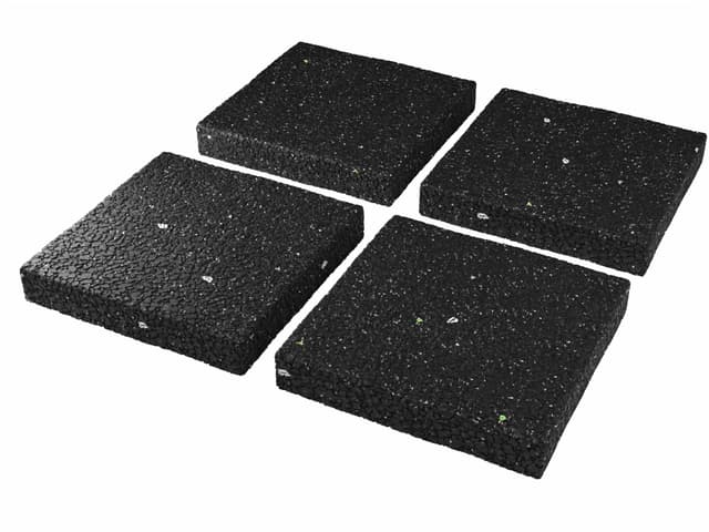 Waschmaschinenunterlage Pads 4 STÜCK 9x9x1 cm - Gummipads Anti Vibrationsdämpfer für Trockner Möbel und Schränke - Lautsprecher Schallschutzmatte - PREMIUM Unterlegscheiben Matte - MADE IN GERMANY 4er Set - 10 mm