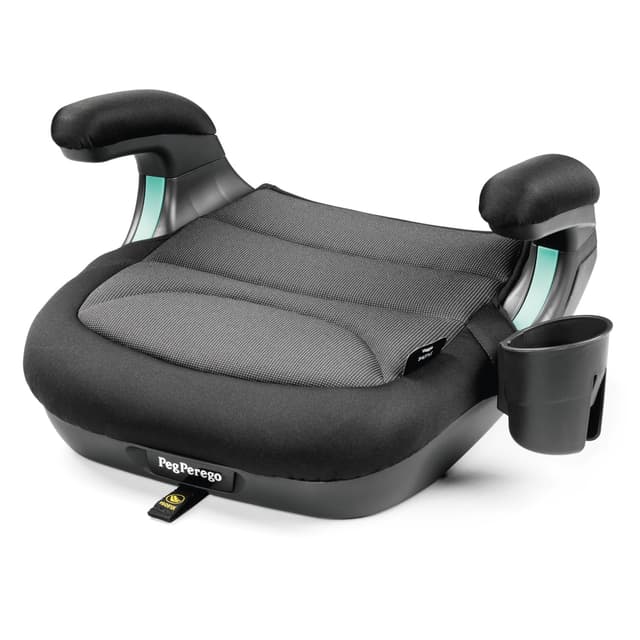 Peg Perego Viaggio Shuttle Autositz, Auto-Sitzerhöhung mit ISOFIX für Kinder von 125 bis 150 cm (6-12 Jahre), 22-36 kg, Crystal Black CERTIFICATE R/129 CRYSTAL BLACK