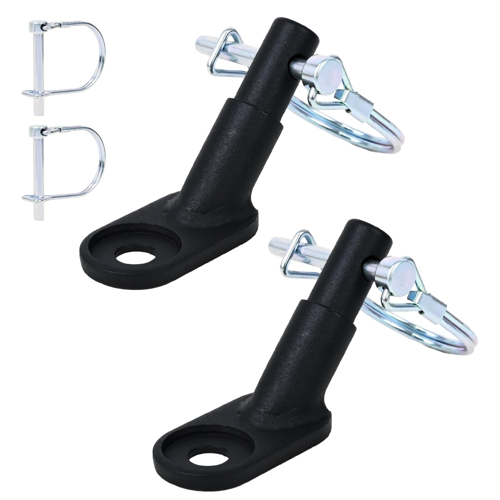 PATEMZON Fahrradanhänger Kupplung, Fahrrad Anhängerkupplung, 2-Teiliges Set, Universal Adapter Fahrradanhänger mit Sicherungsstift, für Fahrrad-Kinderanhänger, Hundeanhänger, Lastenanhänger