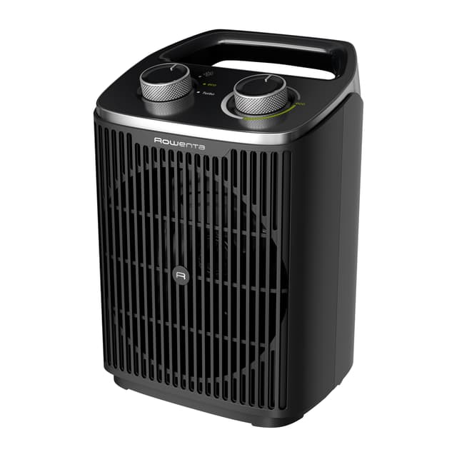 Rowenta Instant Comfort Compact 2000 Heizlüfter, 2 Leistungsstufen, kompakte Abmessungen, Thermostat, Kühlstufe, Tragegriff, Schwarz, SO2350F0