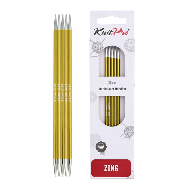 KnitPro Zing Nadelspiele 8" (20cm) | 3.5mm