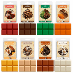 SNOWSEN Herbst Duftwachs für Duftlampe, Natürliches Wax Melts Sojawachs Schmilzt, Wachswürfel, Duftwachswürfel für Raumdüfte, Wachstörtchenfür für Duftlampe für Wachs, Duftgeschenkset für Damen Herbst-1