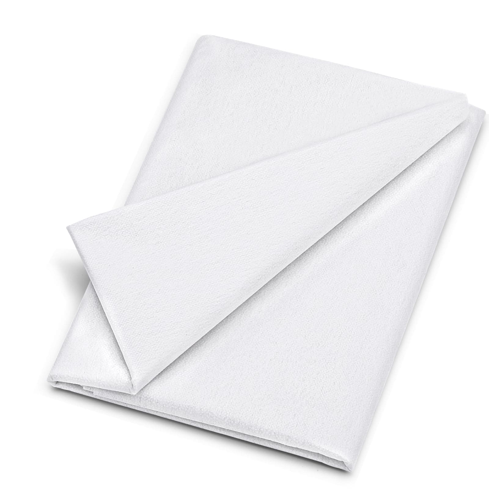 Wamkon 100 x 200 cm breit Bügelvlies, Weiß aufbügelbare Vlies Einlagestoff in Leichter Stärke (30g/m²) zum Nähen, Quilten, Basteln, Schneidern Weiß leicht 100*200 cm