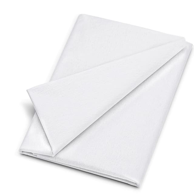 Wamkon 100 x 200 cm breit Bügelvlies, Weiß aufbügelbare Vlies Einlagestoff in Leichter Stärke (30g/m²) zum Nähen, Quilten, Basteln, Schneidern Weiß leicht 100*200 cm