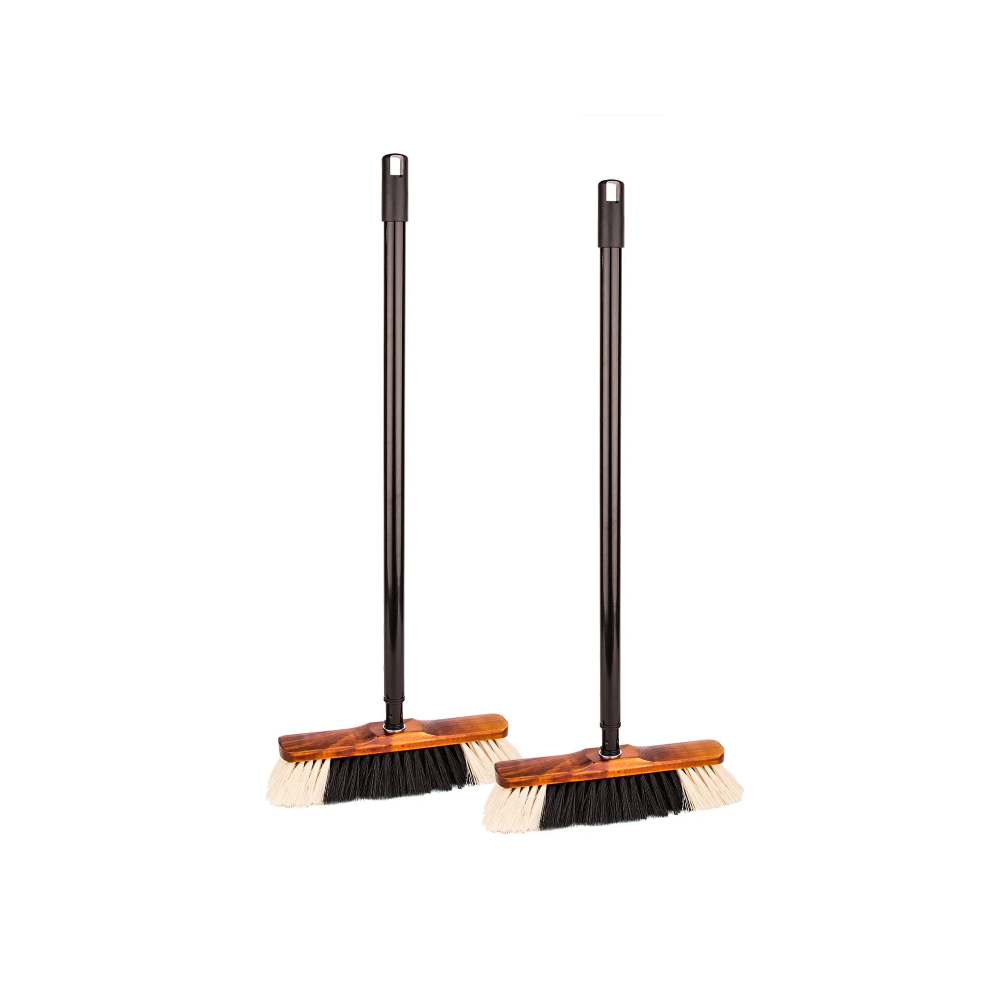 BigDean 2X Zimmerbesen mit Stiel - Besen Holzbesen Teleskopstiel Stubenbesen Haushaltsbesen Kehrbesen - Made in Germany - Extra weiche Kunstborsten 2 Stück Angebot bei HelloDeals