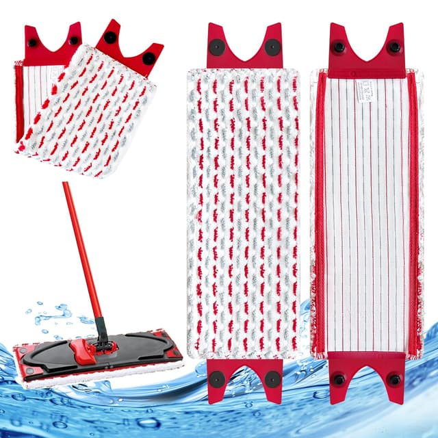 3 Stück für Vileda Ultramax Ersatzbezug, Bodenwischer Wischmopp Ersatzbezug Mikrofaser, Sensitive Wischbezug für Vileda UltraMax, UltraMax Plus and Easy Wring UltraMax Mops, Waschmaschinen Geeignet