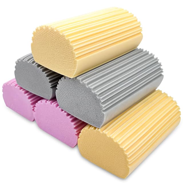 Elsrantor 6 Stück schmutzradierer schwamm, staubschwamm auto, reinigungsschwamm block, küchenschwamm waschbar, dust sponge, saugfähig staubreinigungsschwamm, wasserabsorbierender pva-schwamm, schwämme