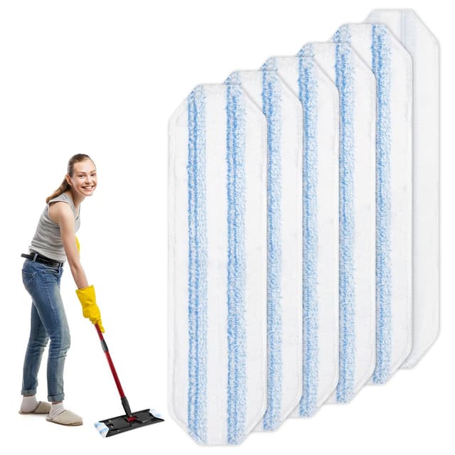 6 Stück für Vileda H2PrO Bodenwischer Wischmopp Ersatzbezug Set, Mikrofaser für Vileda H2PrO Wischer Wischbezug, Mop Ersatz, für Alle Hartböden Flecken Entfernen Boden
