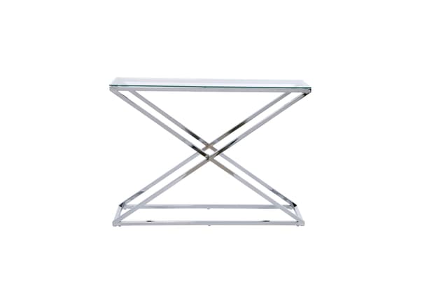 Jahnke Konsolentisch Xtra Console Klarglas/Chrome One Size