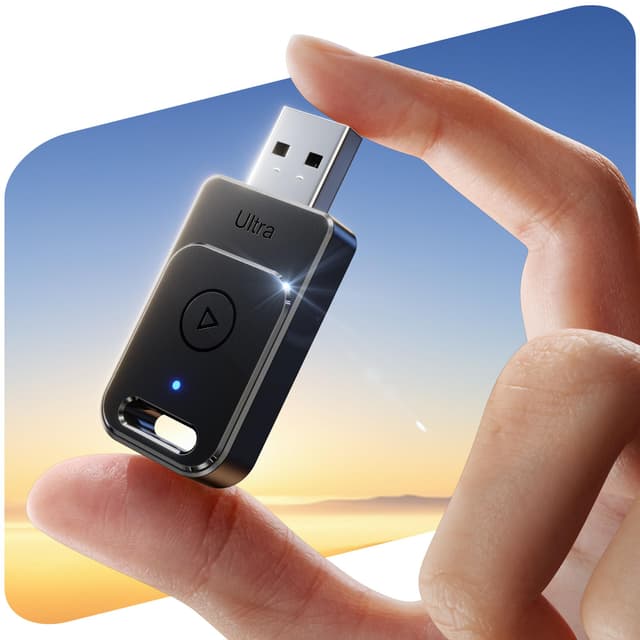 Cleviton for Apple Carplay Wireless Adapter, 3X Autoverbindung, Keine Latenz, Plug&Play, Wireless Carplay Adapter, 2025 Mini Car Play Kabellos Dongle für iPhone 5~17 &927+ Autos, USB-A/C, Mattschwarz