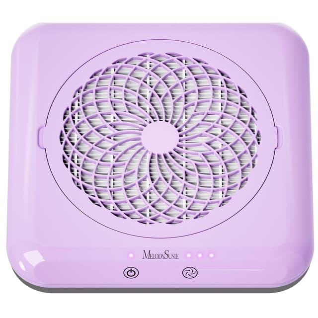 MelodySusie Professioneller Nagelstaubsauger 4500 U/MIN Starker Vakuum Ventilator Staubabsaugung für Nägel Elektrischer Staubabsauger für Acryl-Gel-Nagelpolitur, Geräuscharm, Nagelsalon, SProF (Lila)