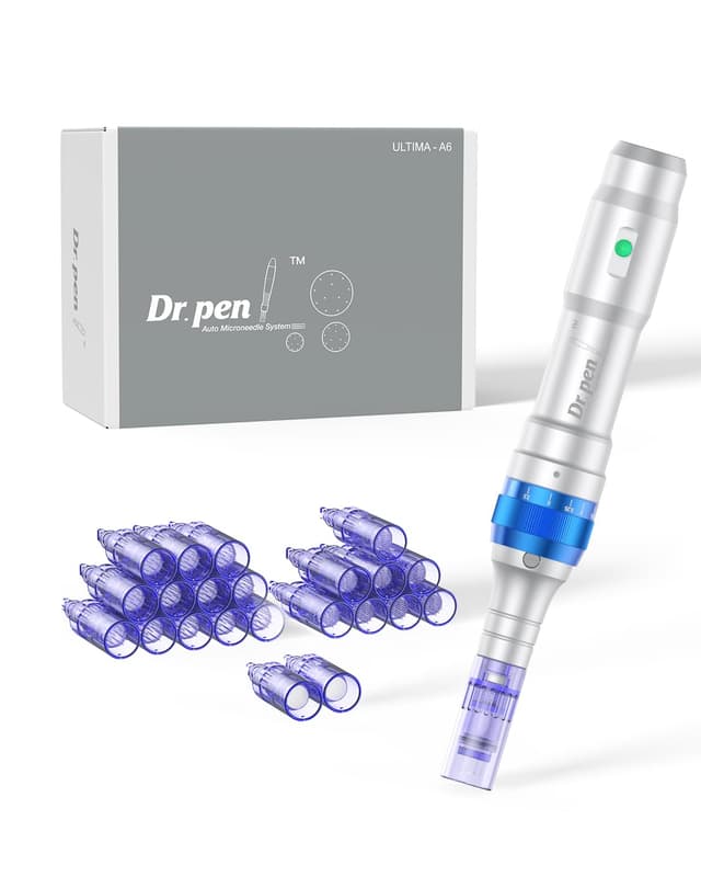 Dr. Pen Ultima A6 Microneedling Pen: Kabellose Microneedling-Maschine Dr. Pen mit 22 Kartuschen light gray