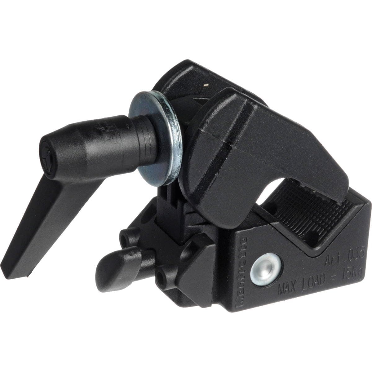 Manfrotto 035 Superclamp Universal Befestigungs-Mechanismus (Aluminium) schwarz Klemme ohne Bolzen