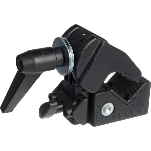 Manfrotto 035 Superclamp Universal Befestigungs-Mechanismus (Aluminium) schwarz Klemme ohne Bolzen