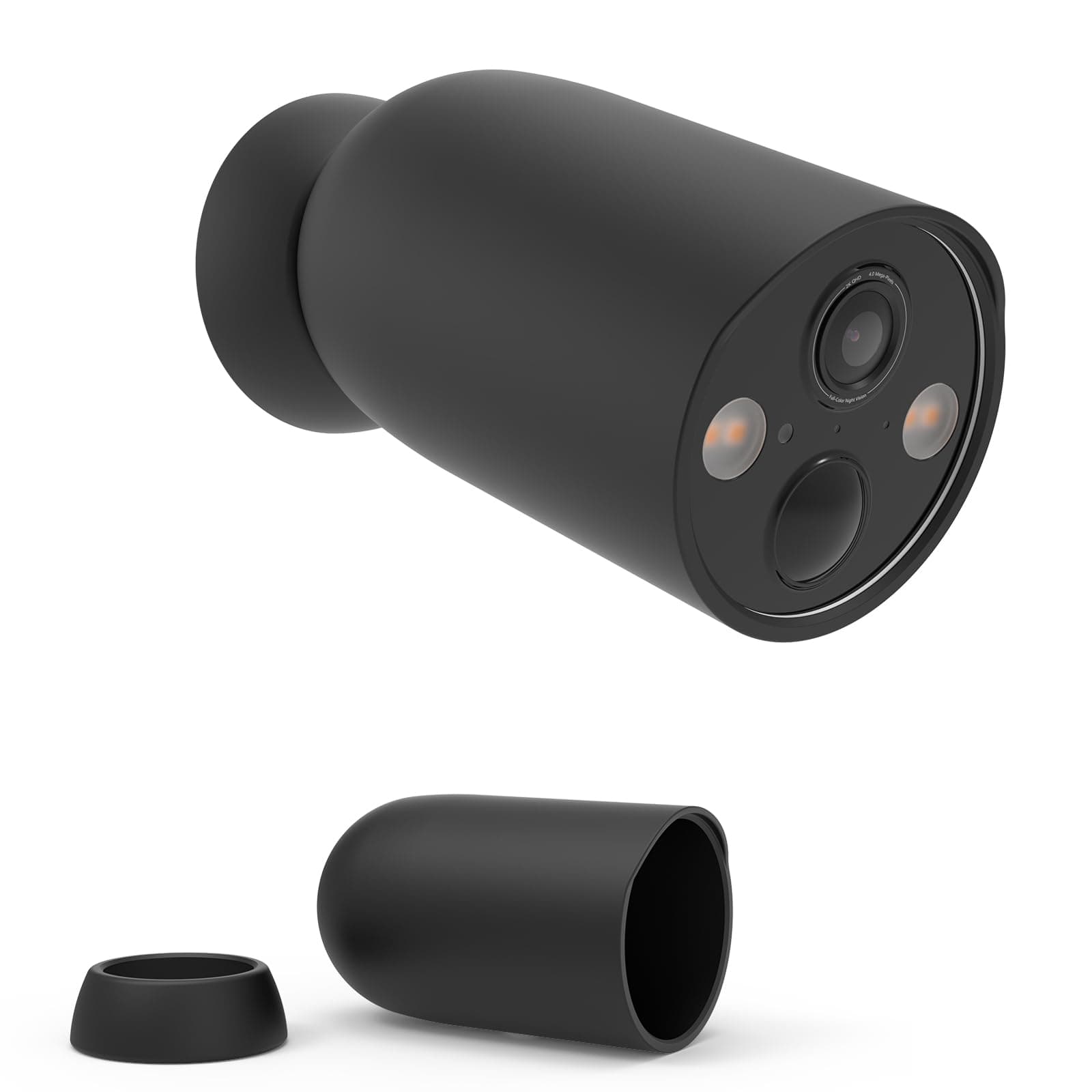 HOLACA Silikonhülle kompatibel mit TP-Link Tapo C425, wasserdicht, weich, langlebig (Kamera Nicht enthalten), 1 Stück Silikonhülle, Schwarz