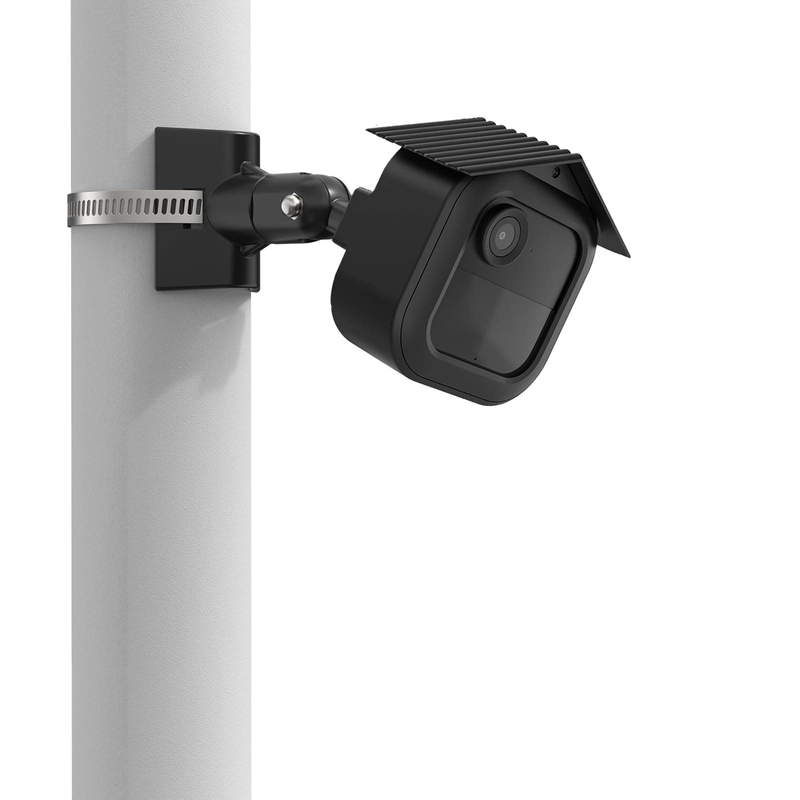 HOLACA Kunststoffhülle + Masthalterung kompatibel mit Blink-Kamera Outdoor 4, wasserdicht, weich, langlebig (Kamera Nicht enthalten), Kunststoffhülle+Halterung, Schwarz