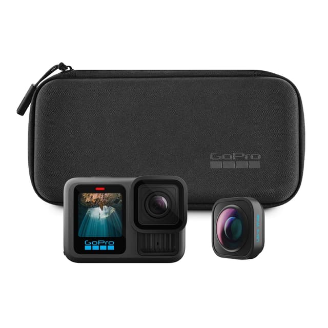 GoPro HERO13 Black Ultra Wide Edition – wasserdichte Action-Kamera mit 5,3K60-Video, 27-MP-Foto, verbessertem 177-Grad-Sichtfeld + Kompatibilität mit Objektiven der HB-Serie Hero 13 Ultra Wide