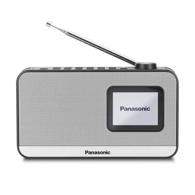 Panasonic RF-D15EG-K Tragbares DAB+/FM Digitalradio mit Bluetooth, 2,4 Zoll TFT LCD-Display, 1W 5cm Lautsprecher, Schlaf-, Wecker- und Uhrfunktion, Schwarz