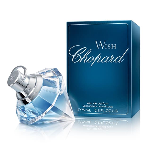 Chopard Wish 75 ml – Eau de Parfum für Frauen – Amber Gourmand Duft – Prickelnde Noten von Akazienblüte, Jasmin, Pachouli, und Lebendigem Tempel Weihrauch – Parfum Damen – Transparenter Glasflakon 75 ml (1er Pack)