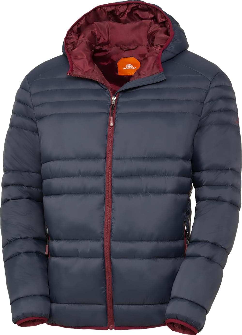 NORDCAP Steppjacke Herren in Daunenoptik, warme Übergangsjacke, Ultraleicht mit Kapuze, 100% Wattierung, Gr. M – 3XL XL Marine