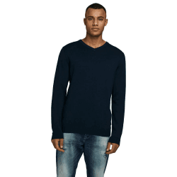 JACK & JONES Male Strickpullover Einfarbig Strickpullover L Navy Blazer